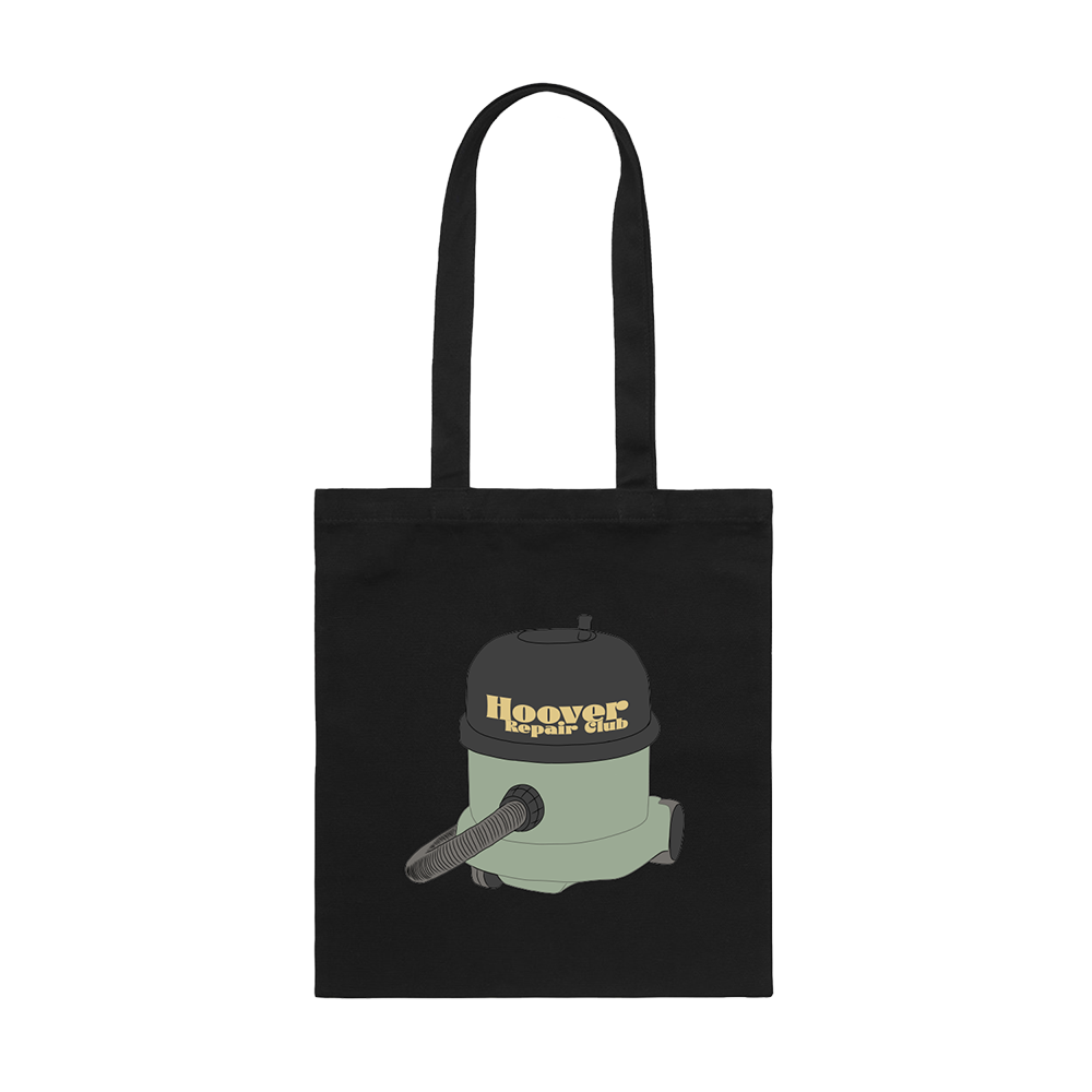 HOOVER REPAIR CLUB BLACK TOTE BAG