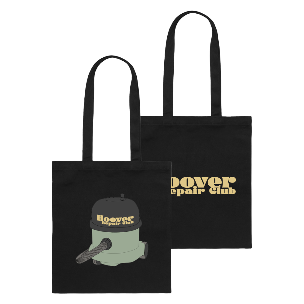 HOOVER REPAIR CLUB BLACK TOTE BAG